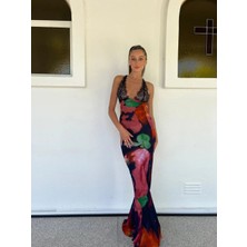 Annabel Dantel Detaylı Uzun Elbise