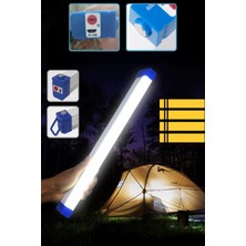 Şarjlı Işıldak Mıknatıslı Kamp Lambası El Feneri 3 Mod Elektrikli Acil Durum Feneri 30CM PR303