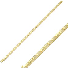 Piramit Görünümlü Sıralı Altın Bileklik