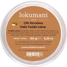 Çifte Kavrulmuş Duble Fındıklı Lokum 150 gr