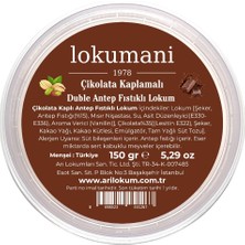 Çikolatalı Duble Antep Fıstıklı Lokum 150 gr