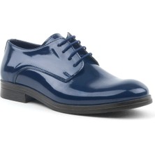 Rakerplus Lacivert Rugan Bağcıklı Oxford Çocuk Okul Ayakkabısı