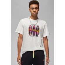 Nike Jordan Flight Mvp T-Shirt Erkek Pamuklu Tişört Krem