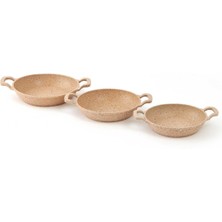 Parma 3 Parça Sahan Seti - Kum Beji - 16X18X20 cm