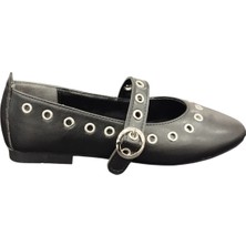 Merry Pace 846754Z Zımba Delikli Tek Bant Günlük Şık Kadın Babet Ayakkabı