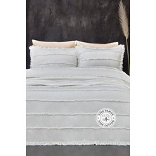 Evlen Home Collection Pamuklu Echos Yatak Örtüsü Takımı Günlük Çift (Taraflı) Kişilik 3 Parça Dolgulu El Işi