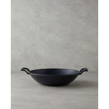 Laura Alüminyum Wok Tava 30 cm Siyah