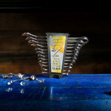 12 Parça Kombine Anahtar Takımı 12 Li Düz-Yıldız 6 x 22 mm