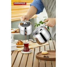 Mediterian Paslanmaz Çelik Mini Çaydanlık, Kendinden Buharlı, Modern Tasarım, 1,8 L