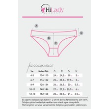 Çocuk Külot 5'li Paket Kız Çocuk Parça Baskılı Pamuklu Soft Renkli Külot