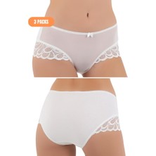 3 Adet Kadın Basic Yumuşak Dokulu Penye Külot