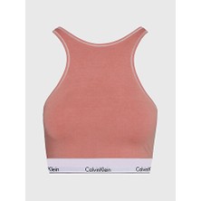 Calvin Klein Kadın Unlined Bralet Turuncu Dokuma Kumaş ile Regular Kalıp Özelliği