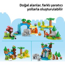 LEGO® DUPLO® 3’ü 1 Arada Vahşi Hayvan Aileleri 10446 - 2 Yaş & Üzeri Çocuklar için Eğitici Oyuncak Yapım Seti (92 Parça)