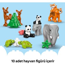 LEGO® DUPLO® 3’ü 1 Arada Vahşi Hayvan Aileleri 10446 - 2 Yaş & Üzeri Çocuklar için Eğitici Oyuncak Yapım Seti (92 Parça)