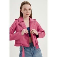 Kadın Deri Ceket Dikişsiz