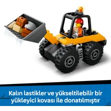 LEGO® City Sarı Tekerlekli İnşaat Yükleyicisi 60450 - 4 Yaş & Üzeri Çocuklar için Yaratıcı Oyuncak Yapım Seti (81 Parça)