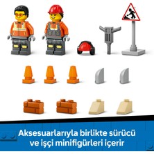 LEGO® City Sarı Tekerlekli İnşaat Yükleyicisi 60450 - 4 Yaş & Üzeri Çocuklar için Yaratıcı Oyuncak Yapım Seti (81 Parça)