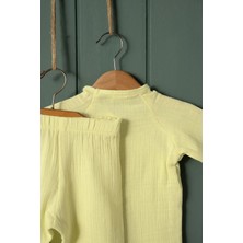 Bebek, Çocuk, Çıtçıtlı, Alt Üst Takım, Müslin Kumaş, % 100 Pamuk, Organik Kumaş,yazlık