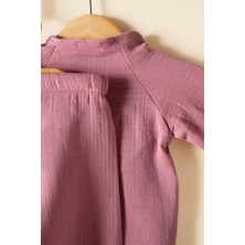 Bebek, Çocuk, Çıtçıtlı, Alt Üst Takım, Müslin Kumaş, % 100 Pamuk, Organik Kumaş,yazlık