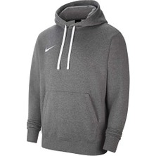 Nike M Nk Flc PARK20 Po Hoodie Gri Erkek Futbol Sweatshirt Kapüşonlu Rahat Kesim Sezonluk