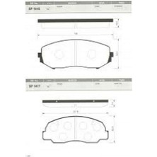Ön Fren Balata Suzuki Grand Vitara 2.0l J20A JB420 5 Kapı 06- 1.9l F9QB Ddis JB419 05- 11