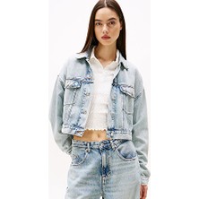 Tommy Hilfiger Ovsz Crop Trucker Jacket BI6012