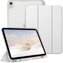 M.TK Moveteck Apple iPad 11.nesil A16 2025/10. Nesil 2022 Kılıf Flip Cover Kalem Bölmeli Akıllı Uyku Modlu Standlı Kapaklı Arkası Renkli Pc Case