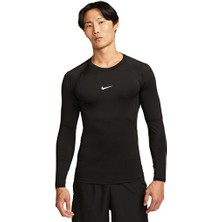 Nike M Np Df Tight Top Ls Erkek Antrenman Uzun Kollu Tişört FB7919-010 Siyah