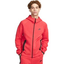 Nike M Nk Tch Flc Fz Wr Hoodie Erkek Günlük Ceket FB7921-672 Kırmızı