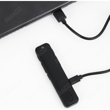 64 GB Premium Yeni Model LED Ekranlı Profesyonel Ses Kayıt Cihazı Okul Ders Not,toplantı Röportaj