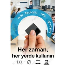 Premium Anahtarlıklı Ince, Hafif Profesyonel Ses Kayıt Cihazı Okul Ders Not,toplantı Röportaj