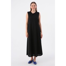 Kolsuz Uzun Elbise - Tesettüre Uygun