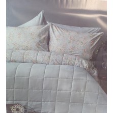 Apricitas Candy Mavi Yatak Örtülü Set Çift Kişilik