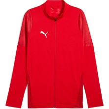Puma teamcup training jacket erkek futbol antrenman ceketi 65916501 kırmızı