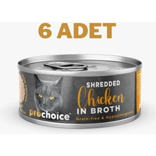 Prochoice Deluxe Shredded Chicken Kedi Konservesi 6X70 gr