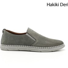Gönderi(r) Erkek Gri Nubuk Hakiki Deri Comfort Ayakkabı