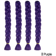 X-Pression Afrika Zenci Örgüsü ve Rasta İçin Sentetik Saç ORTA MOR #PURPLE2