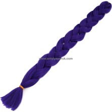 X-Pression Afrika Zenci Örgüsü ve Rasta İçin Sentetik Saç ORTA MOR #PURPLE2