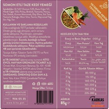 Fresh Somon Etli Kedi Yemeği 85 gr