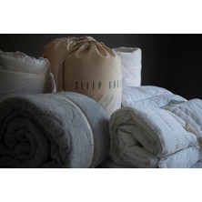 Sleep Garden Ipek Yorgan Çift Kişilik Jüt Keten Çantalı (195X215)
