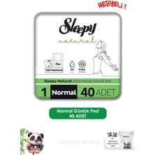 Sleepy Natural Ultra Hassas Günlük Ped Normal 40 Adet Ped ve Rosıe