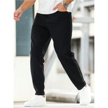 Erkek Boyfriend Fit Denim Jean Kot Pantolon