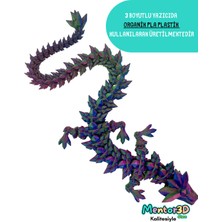 Hareketli Kristal Ejderha (Büyük Boy 61.5 Cm) Eklemleri Hareketli