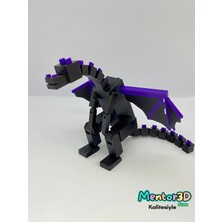 Minecraft Ender Dragon Figürü Ejderha 31 cm + Deprem Düdüğü Hediye