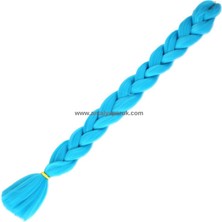 X-Pression Afrika Zenci Örgüsü ve Rasta İçin Sentetik Saç 165 GR AÇIK MAVİ #2513B