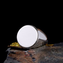 Tesbih Sepetim 925 Ayar Gümüş Sade Model Erkek Yüzük