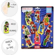 Tox Karagöz , Hacivat 10 Parça Parmak Kukla Set T224