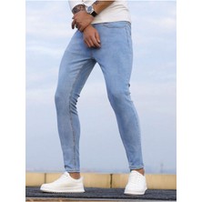 Erkek Slim Fit Denim Kot Pantolon Jean