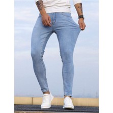 Erkek Slim Fit Denim Kot Pantolon Jean