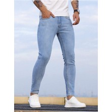 Erkek Slim Fit Denim Kot Pantolon Jean